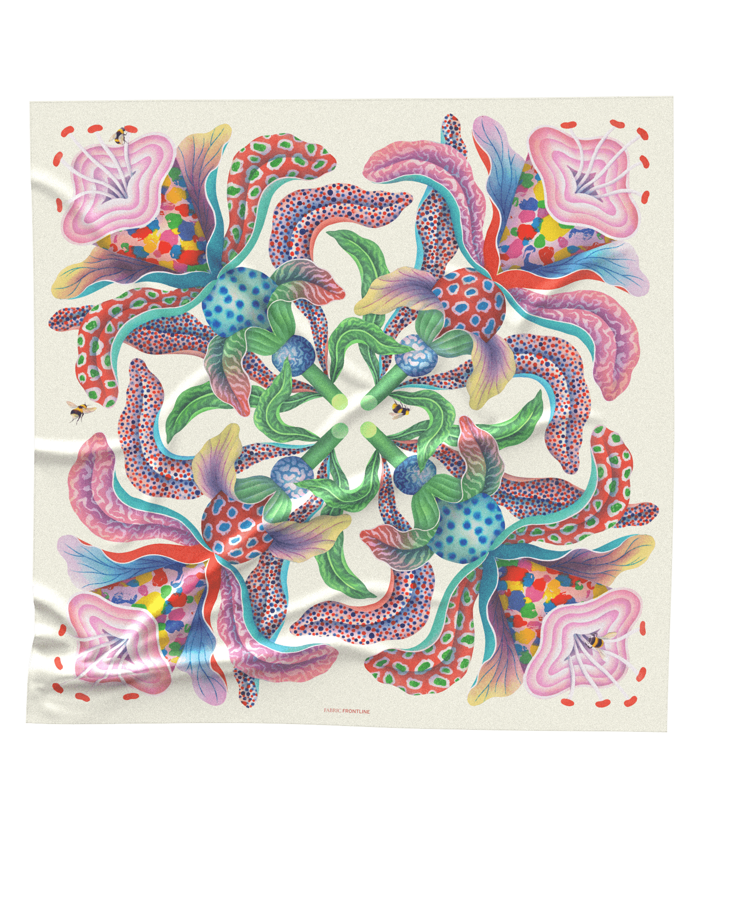 0012FLIRTANDBLOOM 0053 PAPYRUS 140x140cm