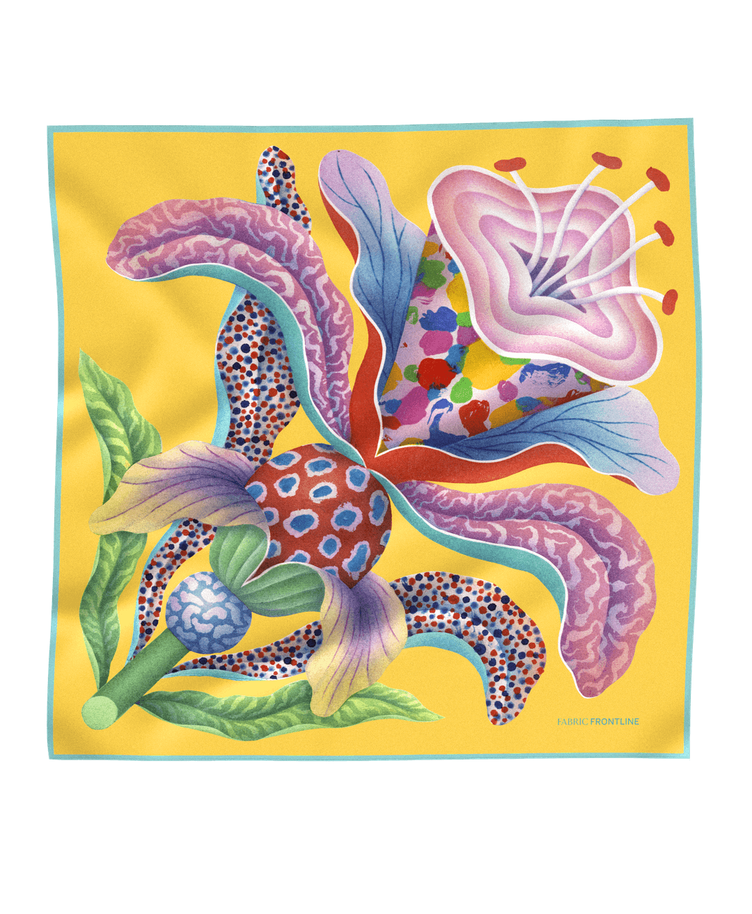 0014FLIRTANDBLOOM 0538 LEMON 55x55cm