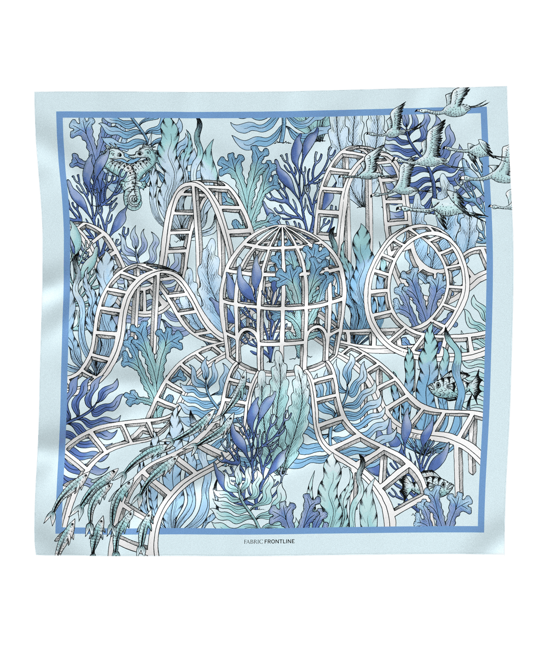 0017LAMOURFOU 0444 AZZURE 90x90cm