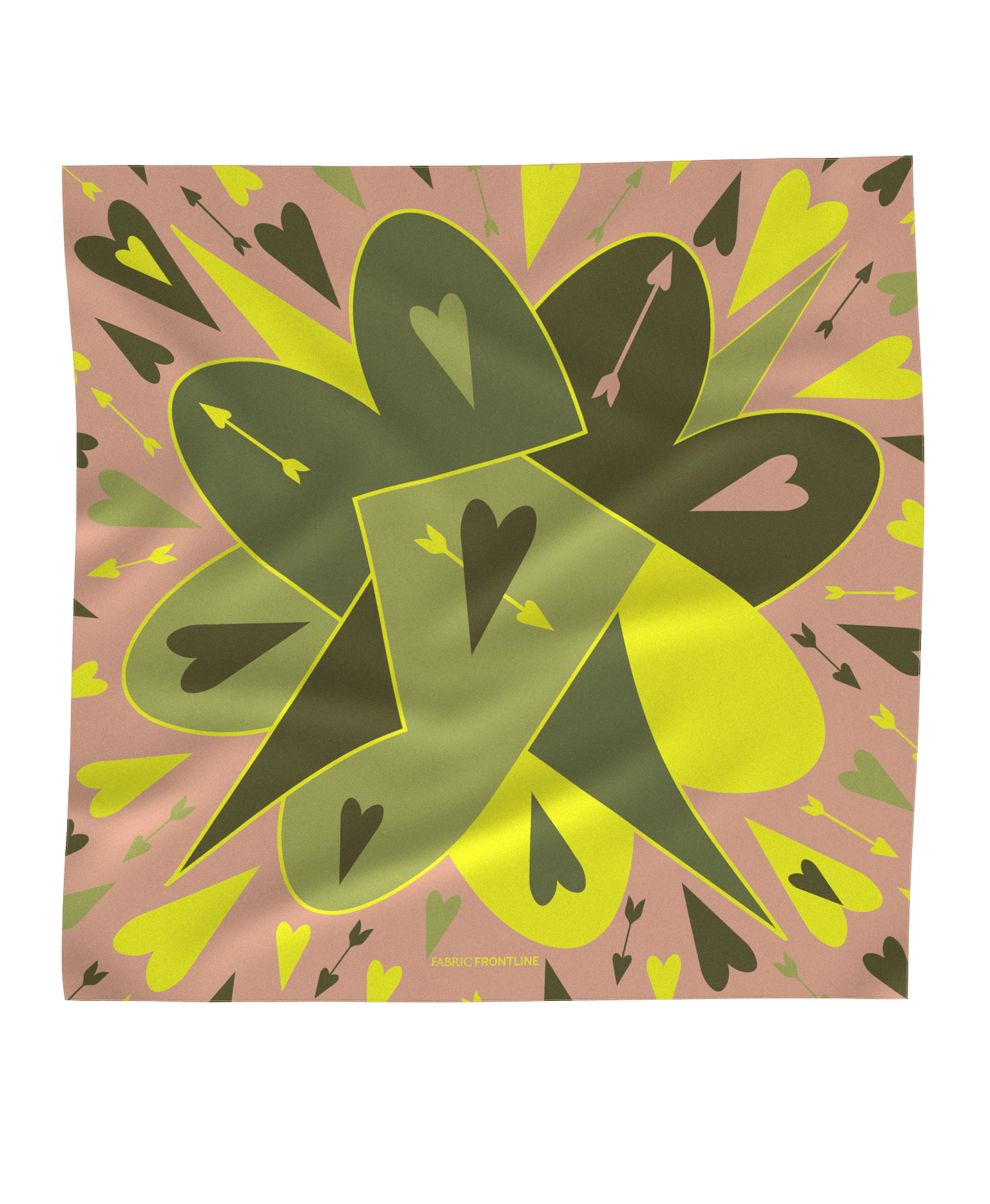 0027.4045.23.0285 MINI FOULARD BIG BANG 0285 LIME SHEBERT 59x59cm