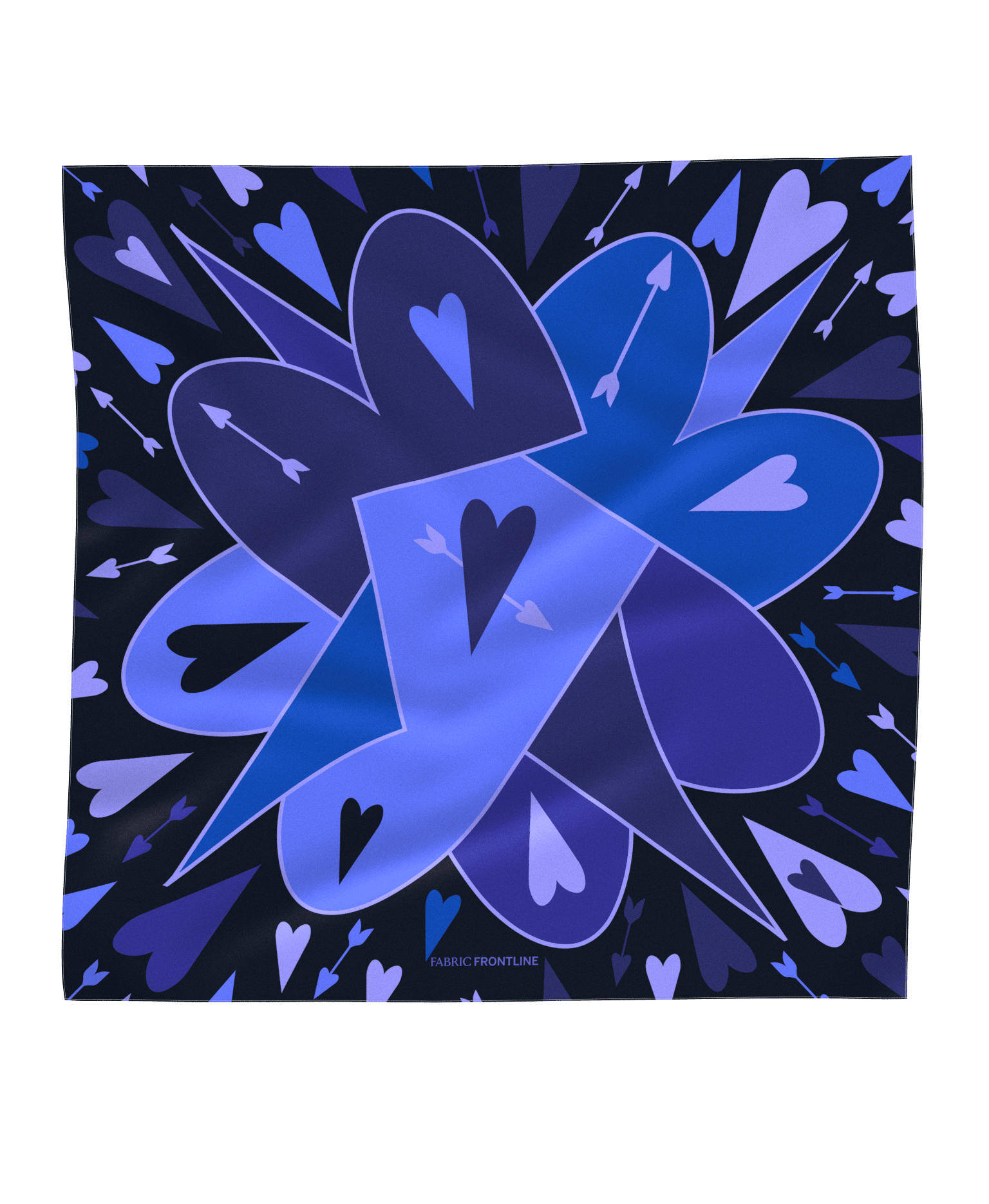 0027.4045.23.0443 MINI FOULARD BIG BANG 0114 TWILIGHT BLUE 59x59cm